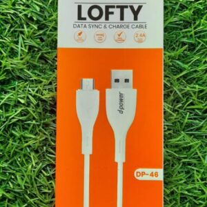 D-Power Lofty Micro USB Fast Charging Cable 2.4A (1 Meter, DP-46)