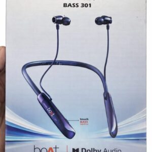 boAt Nirvana Bass 301 wireless neckband with Dolby Audio, touch bass switch and premium design packaging